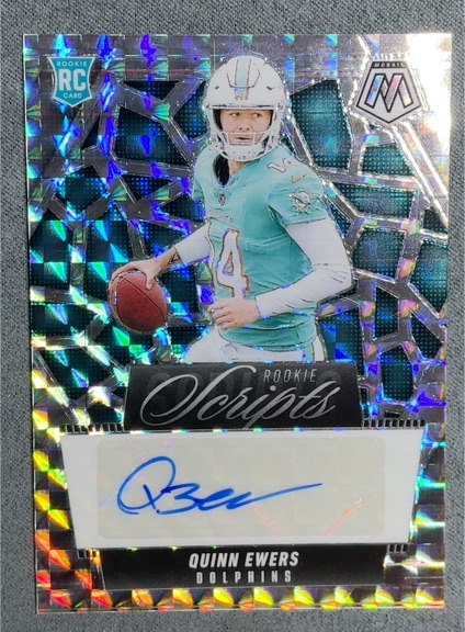 2025 Panini Mosaic #RS-QES Quinn Ewers Rookie Scripts Auto — front