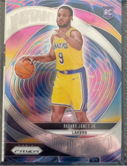 2024 Panini Prizm Instant Impact #7 Bronny James Jr. — front