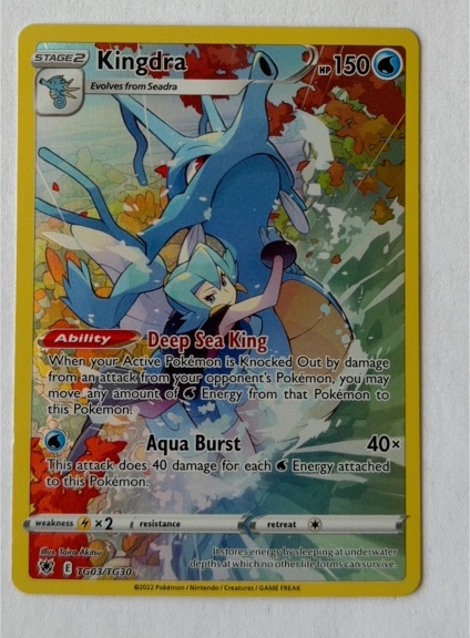 2022 Pokemon Swsh10 Astral Radiance #TG03/TG30 Kingdra — front
