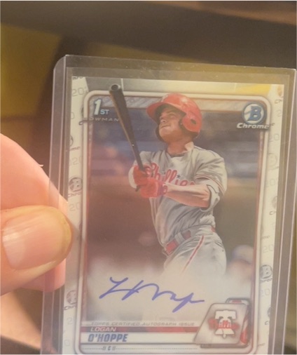2020 Bowman Chrome #CPA-LOH Logan O'Hoppe — front