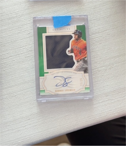 2021 Topps Definitive #23 George Springer — front