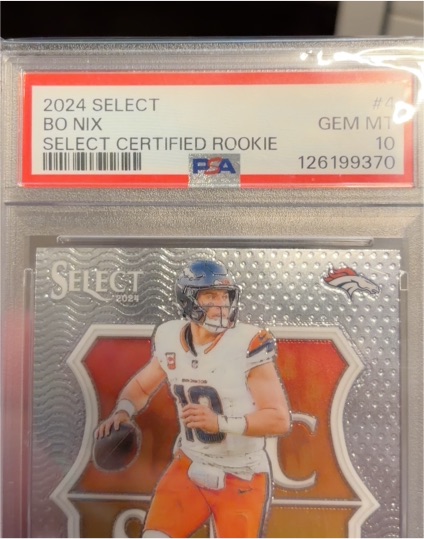 2024 Panini Select #4 Bo Nix Select Certified Rookie — front