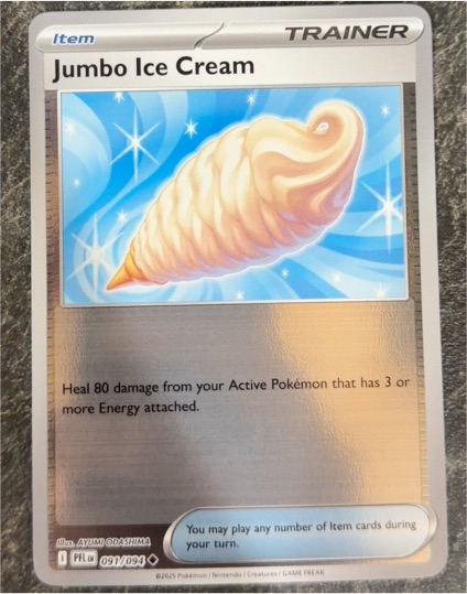 2025 Pokémon Jumbo Ice Cream #091 — front
