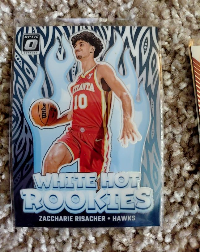 2024-25 Donruss Optic #4 Zaccharie Risacher White Hot Rookies — front