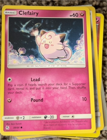 2019 Pokémon Hidden Fates #38 Clefairy — front