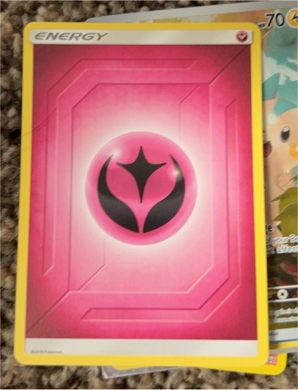 2019 Pokemon TCG Team Up Fairy Energy — front
