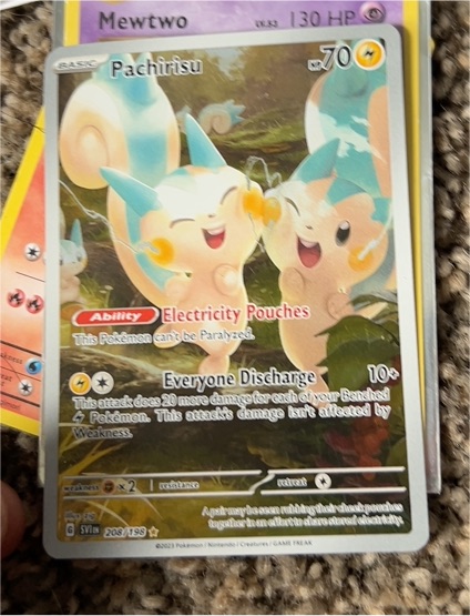 2023 Pokémon SV01: Scarlet & Violet Base Set #208 Pachirisu — front