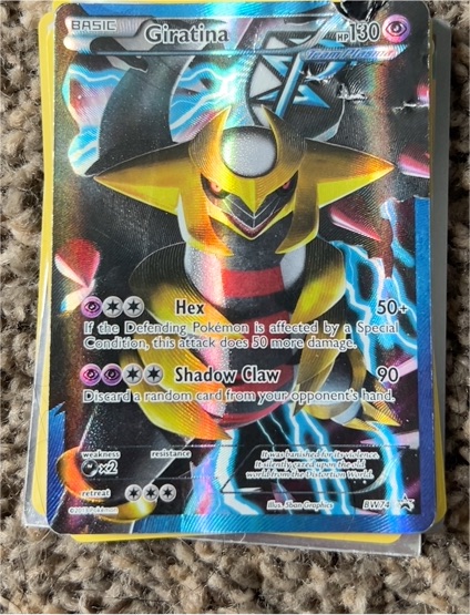 2013 Pokémon Black & White BW74 Giratina Team Plasma Full Art Promo — front
