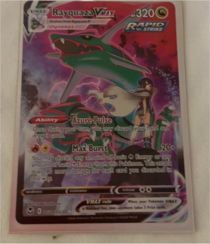 2022 Pokémon Rayquaza VMAX TG20 Silver Tempest — front