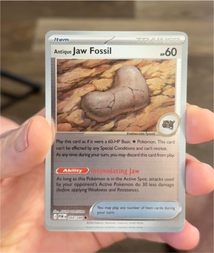 2015 Pokémon ME03: Perfect Order #068 Antique Jaw Fossil — front