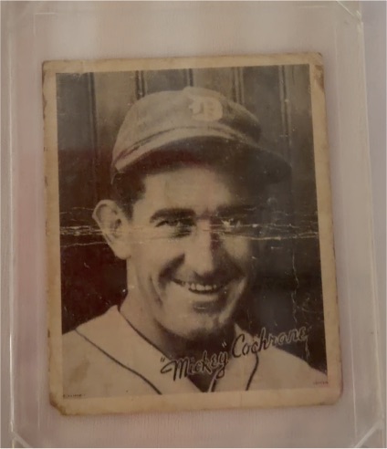 1936 Goudey #7 Mickey Cochrane — front