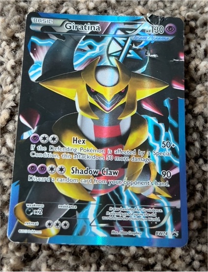 2013 Pokémon TCG BW74 Giratina Team Plasma Promo — front