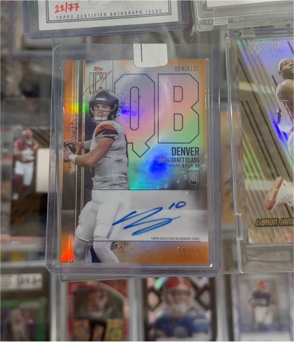 2024 Topps Signature Class #100 Bo Nix — front