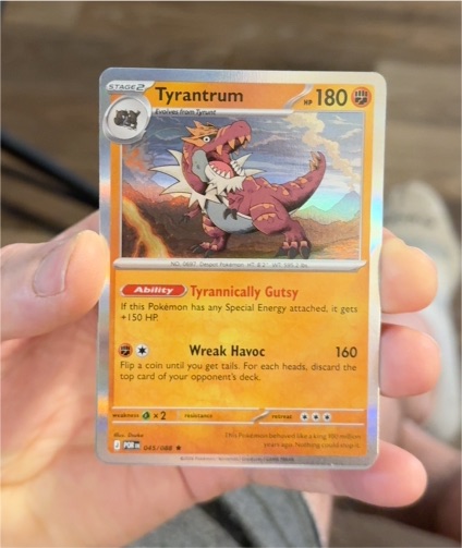 2016 Pokémon Perfect Order #045 Tyrantrum — front