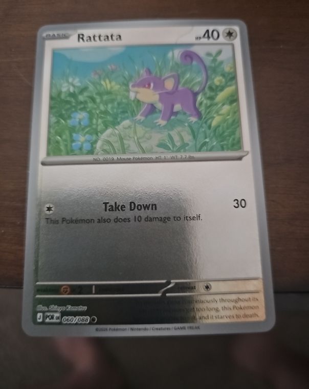 2026 Pokémon Perfect Order #060 Rattata — front