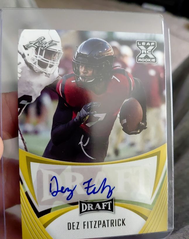2021 Leaf Draft #BA-DF1 Dez Fitzpatrick — front