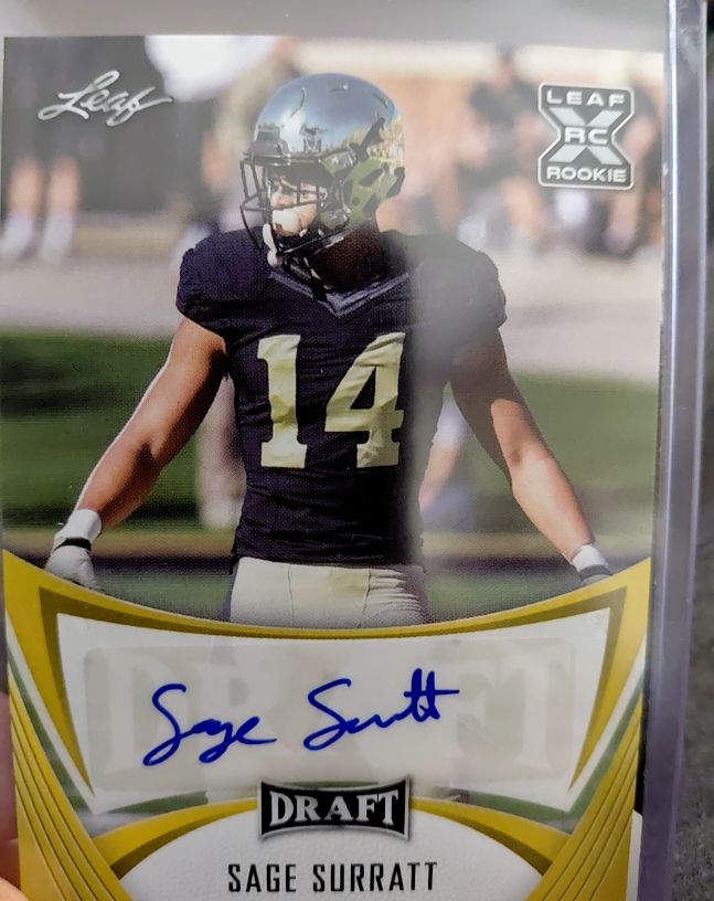 2021 Leaf Draft #BA-SS1 Sage Surratt Autographs — front