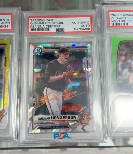 2021 Bowman Chrome #BCP-49 Gunnar Henderson — front