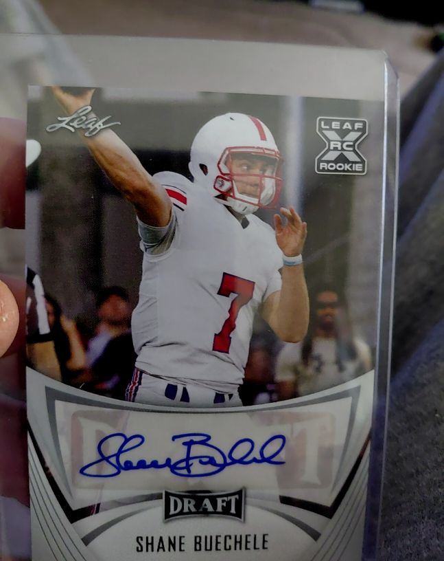2021 Leaf Draft #10 Shane Buechele — front