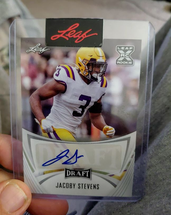 2021 Leaf Draft #BA-JS1 Jacoby Stevens — front