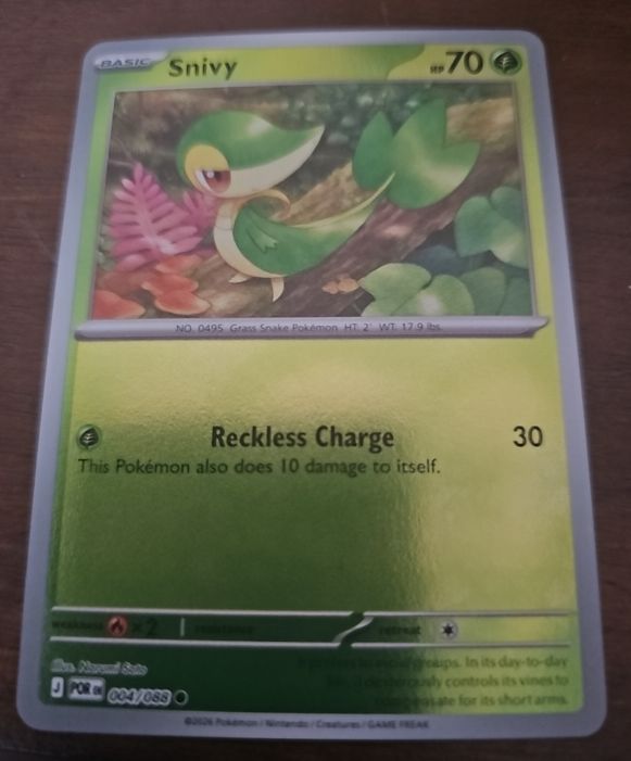 2022 Pokémon GO #004 Snivy — front