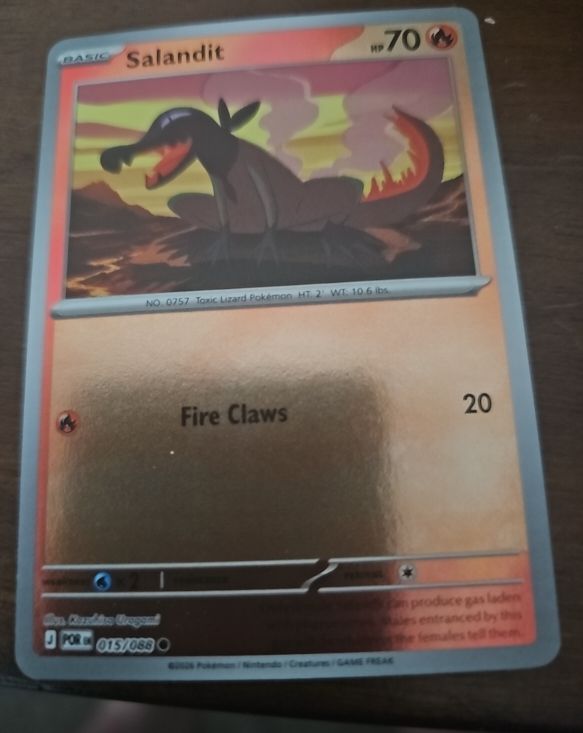 2026 Pokémon Perfect Order #015 Salandit — front