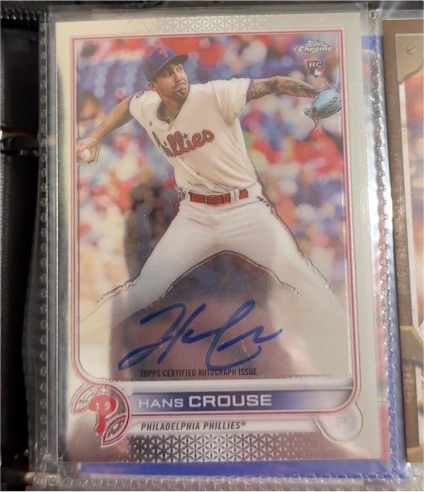 2022 Topps Chrome #RA-HC Hans Crouse Rookie Autograph — front