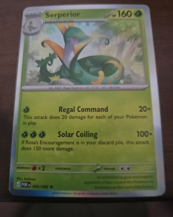 2016 Pokémon Perfect Order #006 Serperior — front