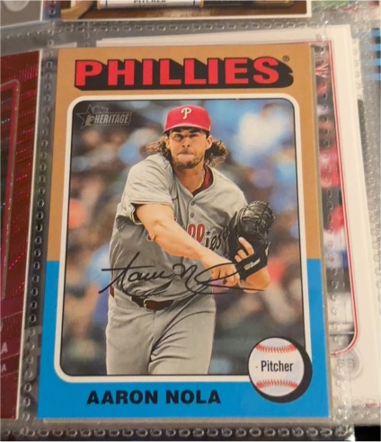 2024 Topps Heritage High Number #596 Aaron Nola — front
