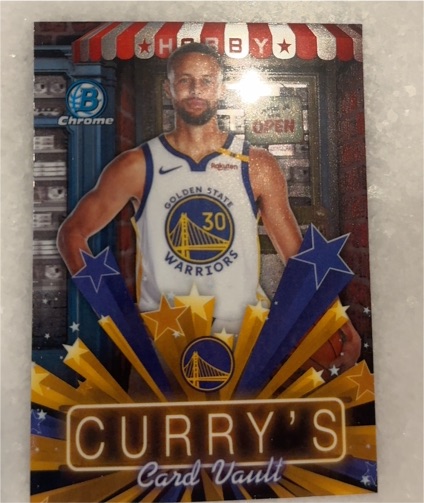 2025-2026 Bowman Chrome #HS-2 Stephen Curry Hobby Stars Curry’s Card Vault — front