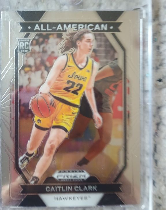 2024 Panini Prizm Draft Picks #23 Caitlin Clark All-American Rookie Card — front