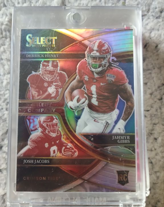 2023 Panini Select Draft Picks Select Company #SC-AB Jahmyr Gibbs Derrick Henry Josh Jacobs — front