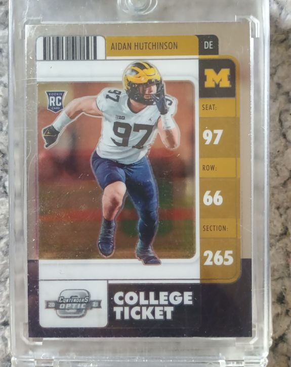 2022 Panini Chronicles Draft Picks Contenders Optic #18 Aidan Hutchinson — front