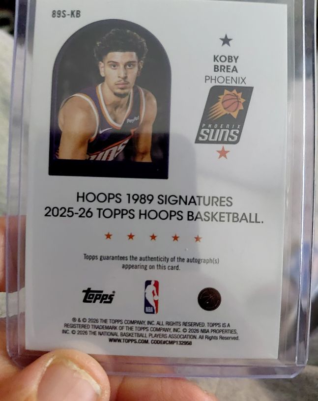 2025-26 Topps Contemporary Marks #CM-KB Koby Brea — front