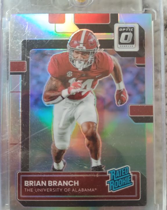 2023 Panini Chronicles Draft Picks #14 Brian Branch Optic Rated Rookie — front