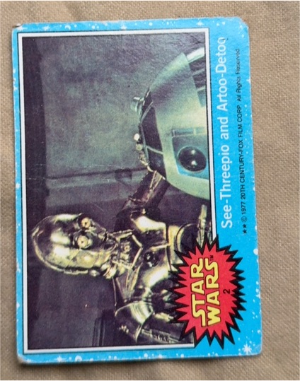 1977 Topps Star Wars #2 See-Threepio and Artoo-Detoo — front