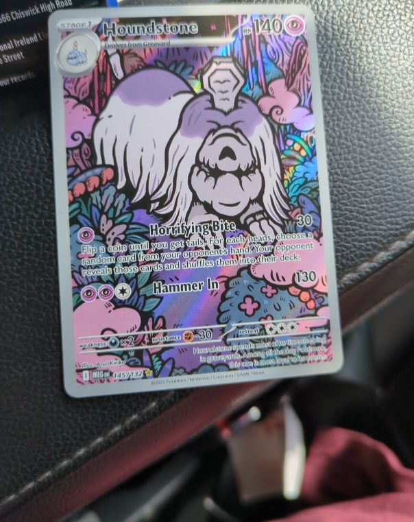 2025 Pokémon Mega Evolution #145 Houndstone Illustration Rare — front