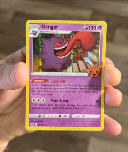 2021 Pokémon #057 Gengar Trick or Treat — front