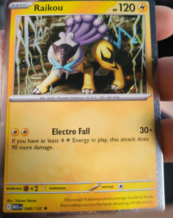 2023 Pokémon ME01: Mega Evolution #048 Raikou — front