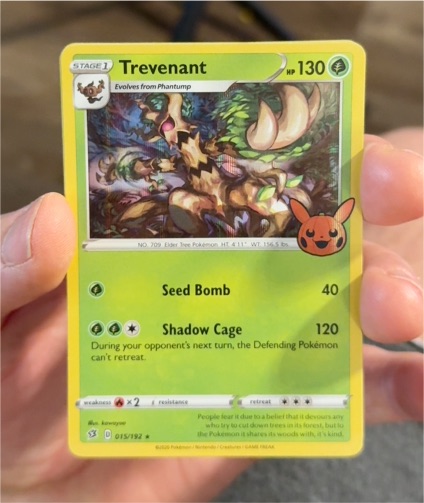 2022 Pokémon Rebel Clash #015 Trevenant — front