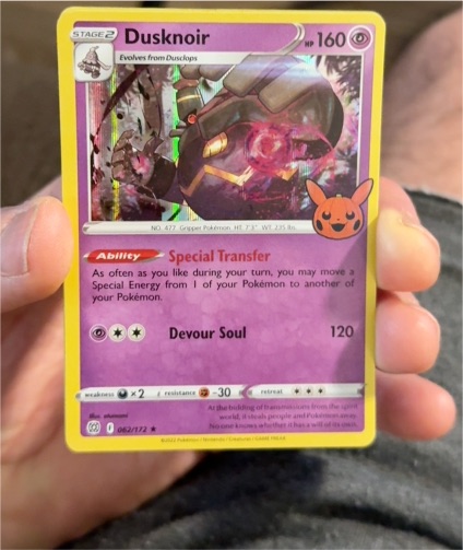 2022 Pokémon Brilliant Stars #62 Dusknoir — front