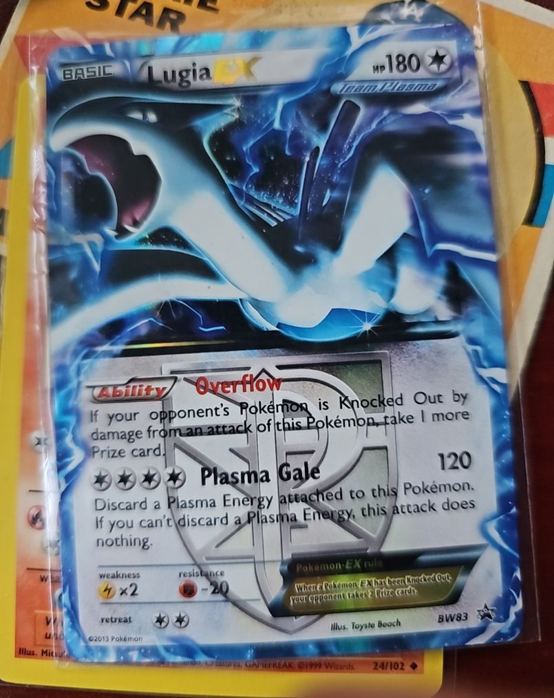 2013 Pokémon Black & White #24 Lugia EX Team Plasma — front