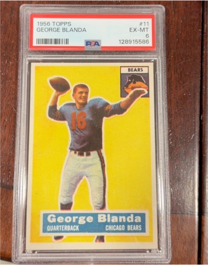 1956 Topps #11 George Blanda — front