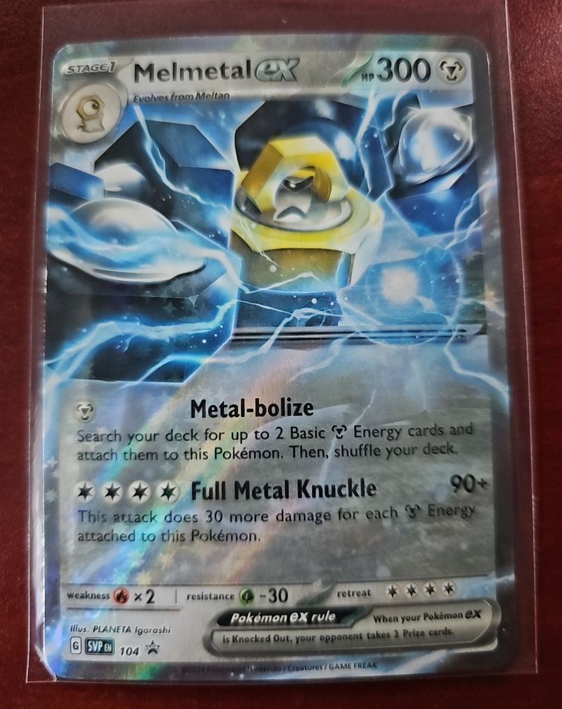 2024 Pokémon SV Black Star Promo #104 Melmetal ex — front