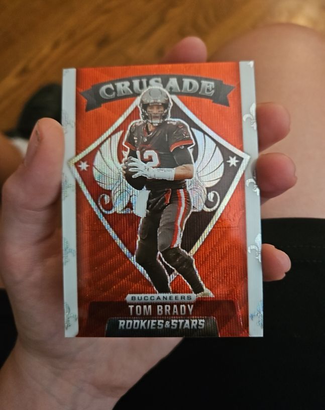 2021 Panini Rookies & Stars #CR-2 Tom Brady Crusade Red Wave Prizm — front