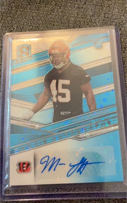 2018 Panini Spectra #194 Malik Jefferson Rookie Autograph — front