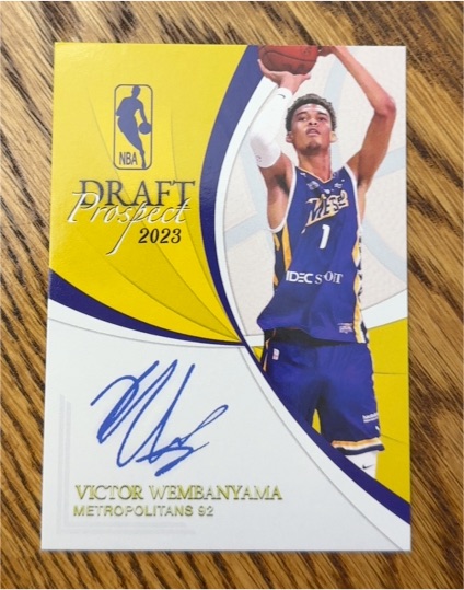 2023 NBA Draft Prospect Victor Wembanyama Metropolitans 92 — front