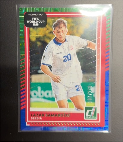 2025-26 Donruss Road to FIFA World Cup #55 Lazar Samardzic — front