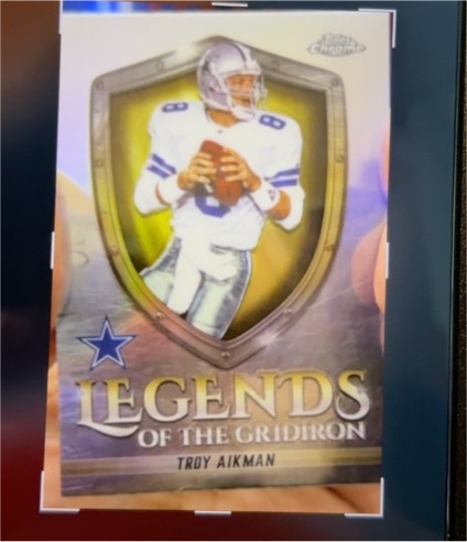 2025 Topps Chrome #LOG-7 Troy Aikman Legends of the Gridiron — front