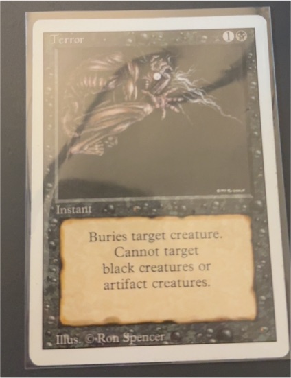 1994 Magic: The Gathering Revised Edition #132 Terror — front